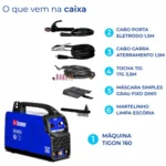 Máquina de Solda Inversora MMA/TIG Tigon 160A - Imagem 8