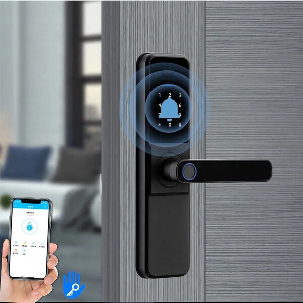 Fechadura Digital Biométrica Beluni Black Wp Smart Ttlock 469 - Imagem 3