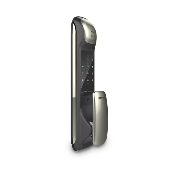 Fechadura Eletrônica Digital Intelbras com Biometria, Cartão, Chave e Senha FR 630 Embutir para Porta de Giro - Imagem 8