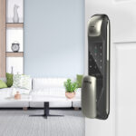 Fechadura Eletrônica Digital Intelbras com Biometria, Cartão, Chave e Senha FR 630 Embutir para Porta de Giro - Imagem 6