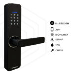 Fechadura Eletrônica Digital Primebras com Wi-Fi, Biometria, Senha, Cartão e Chave Rio Embutir para Porta de Giro - Imagem 6