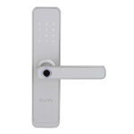 Fechadura Eletrônica Digital Elsys com Wi-Fi, Biometria, Senha e Chave ESF-DE4000B Prata Embutir para Porta de Giro