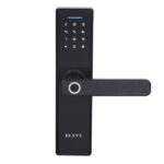 Fechadura Eletrônica Digital Elsys com Biometria e Senha ESF-DE2000B Embutir para Porta de Giro