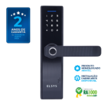 Fechadura Eletrônica Digital Elsys com Biometria e Senha ESF-DE2000B Embutir para Porta de Giro - Imagem 5