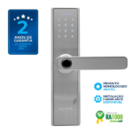 Fechadura Eletrônica Digital Elsys com Biometria e Senha ESF-DE2000B Prata Embutir para Porta de Giro - Imagem 6