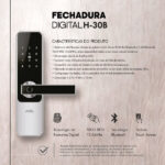 Fechadura Digital H30 Biométrica Bluetooth Tag E Senha Agl - Imagem 5