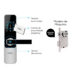 Fechadura Digital H30 Biométrica Bluetooth Tag E Senha Agl - Imagem 3