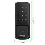 Fechadura Digital Intelbras Senha e Biometria MFV2010 Preto Sobrepor - Imagem 3