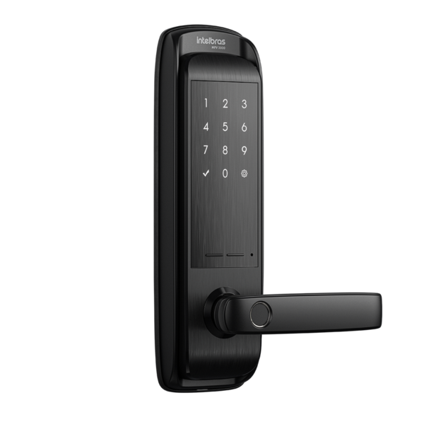 Fechadura Digital Intelbras Senha e Biometria MFV3000 Preto Embutir - Imagem 6