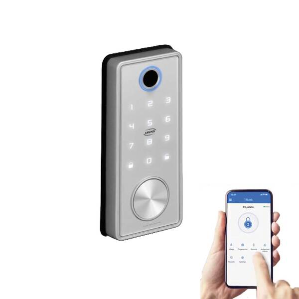 Fechadura Digital Inteligente Imab D120 Cor Prata Rolete - Imagem 3