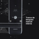 Fechadura Digital Sobrepor Porta Madeira ou Metal Pado FDE-BC200EP Biometria Chave Senha - Imagem 2