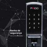 Fechadura Digital Sobrepor Porta Madeira ou Metal Pado FDE-BC200EP Biometria Chave Senha - Imagem 3