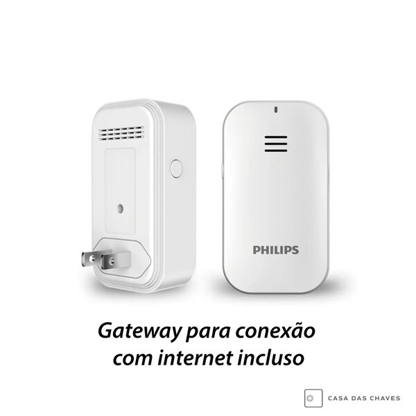 Fechadura Digital Philips 9300 Push-pull – Wifi, Biometria E Cartão Rfid - Imagem 5