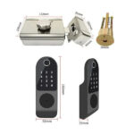 Fechadura Digital S-guardian De Sobrepor Com Biometria, Senha, Cartão E Chave Ip44 Stam - Imagem 6