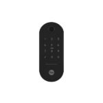 Fechadura Digital Yale com Biometria Cartão Senha Chave Wi-Fi e Bluetooth com Hub Lia Resistente à Água Preta Embutir - Imagem 2