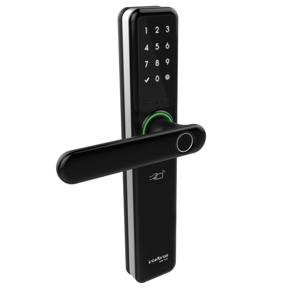 Fechadura Smart Intelbras Com Maçaneta Preta Mfr 7000 - Imagem 3